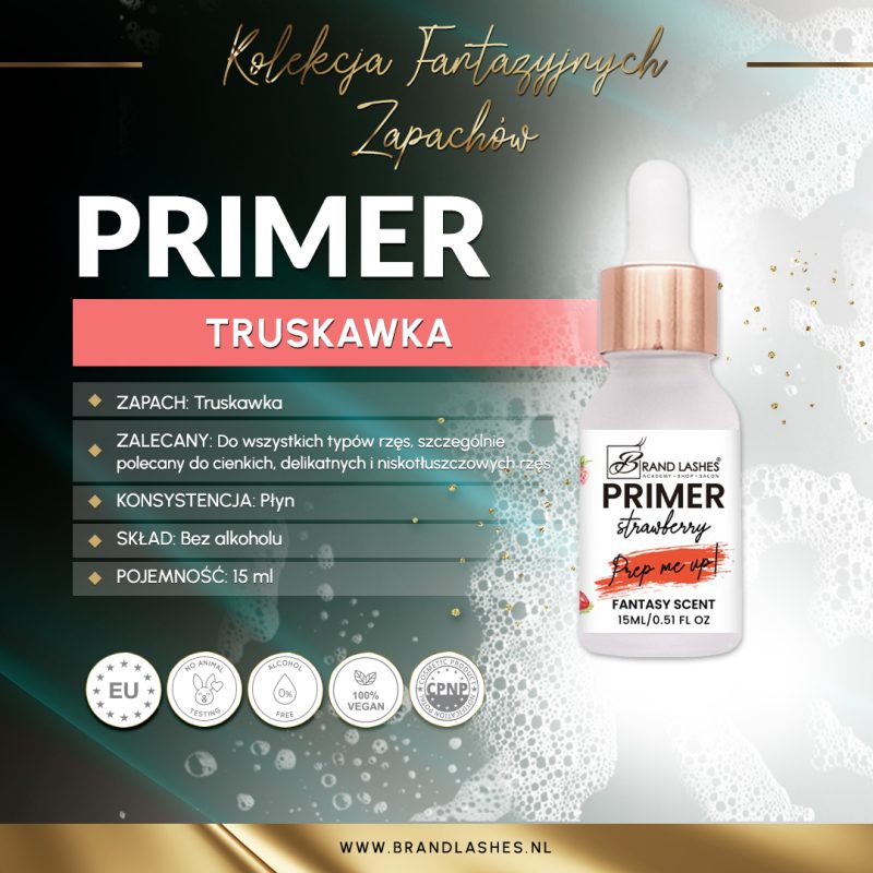 PRIMER DO RZĘS TRUSKAWKOWY 15ML - obrazek 2